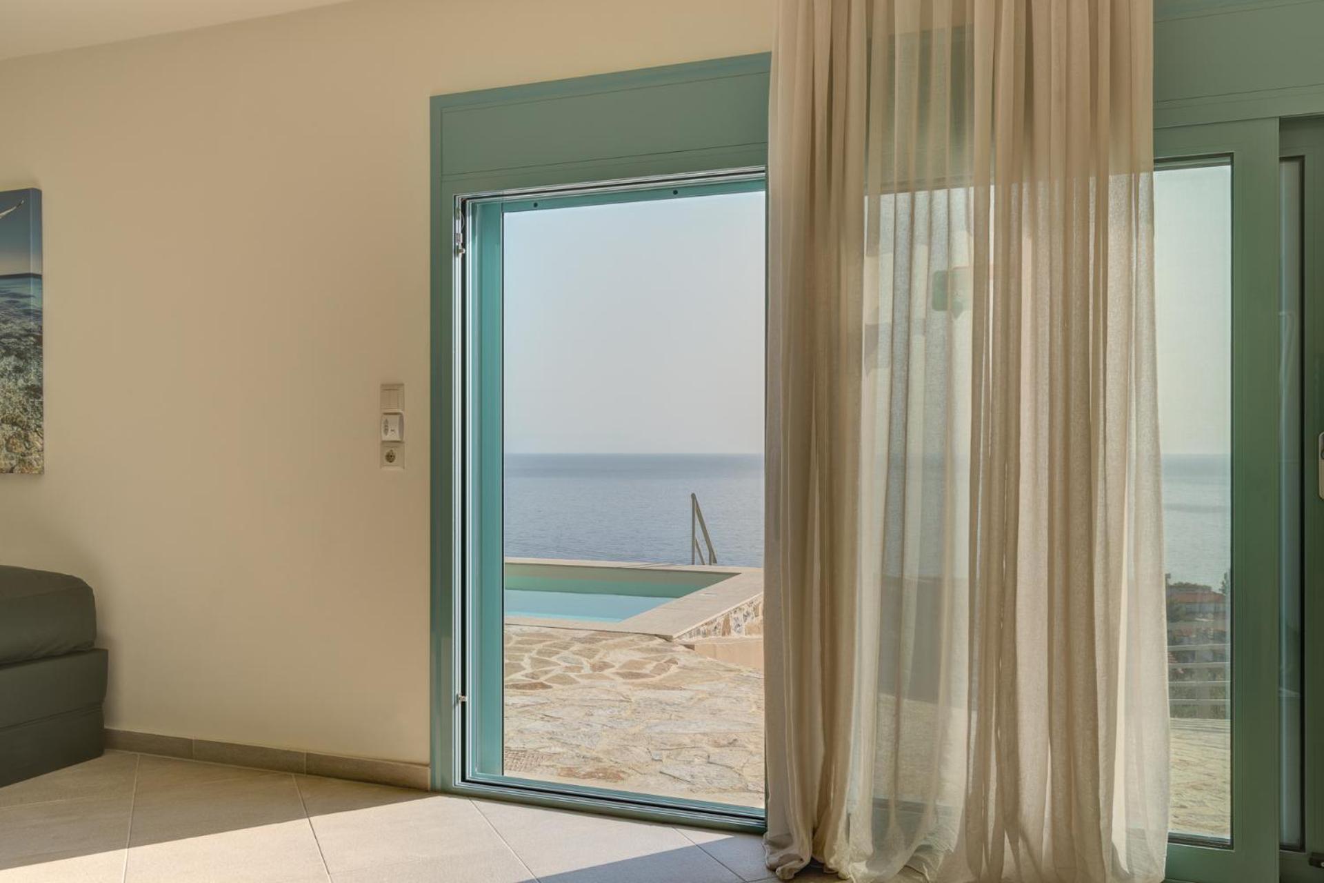 Ouzo Panoramic Houses 2, With Private Pool Plomari Esterno foto