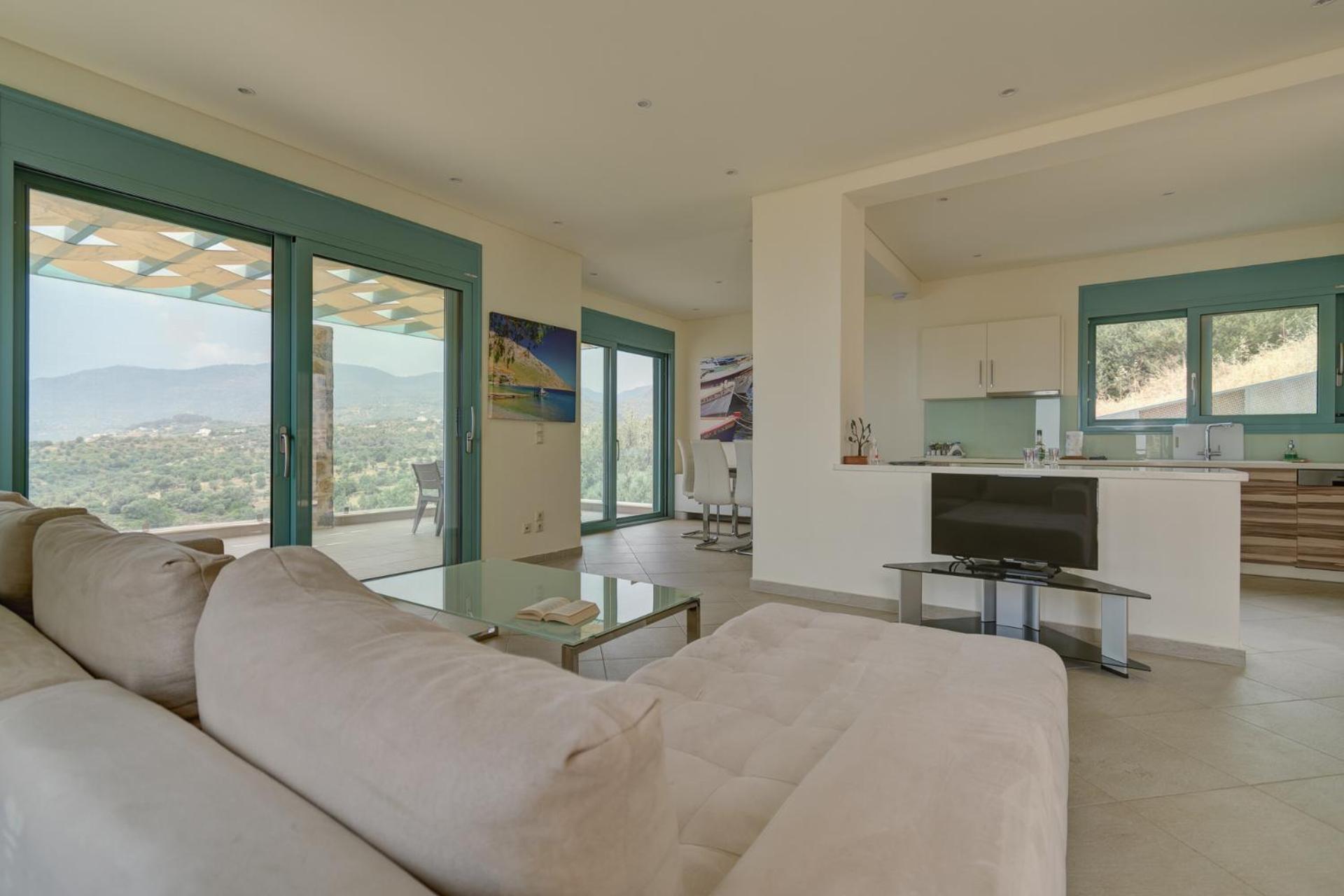 Ouzo Panoramic Houses 2, With Private Pool Plomari Esterno foto